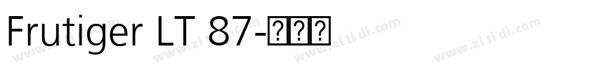 Frutiger LT 87字体转换